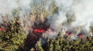 Lava emerges from the ground after Kilauea Volcano erupted, on Hawaii's Big Island May 3, 2018, in this still image taken from video obtained from social media. Jeremiah Osuna/via REUTERS