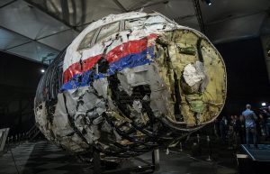 FILE PHOTO: The reconstructed wreckage of Malaysia Airlines flight MH17 which crashed over Ukraine in July 2014 is seen in Gilze Rijen, Netherlands, October 13, 2015. REUTERS/Michael Kooren/File Photo