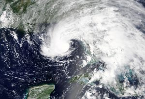 Subtropical Storm Alberto is pictured nearing the Florida Panhandle in this May 27, 2018 NASA handout photo. NASA/Handout via REUTERS