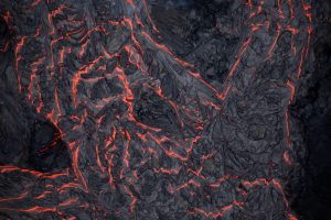 Lava flows on the outskirts of Pahoa during ongoing eruptions of the Kilauea Volcano in Hawaii, U.S., June 5, 2018. REUTERS/Terray Sylvester