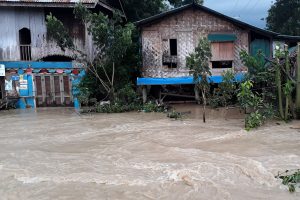 A flooded area after a dam breach is seen near Swar township in Myanmar, August 29, 2018. REUTERS/Antoni Slodkowski