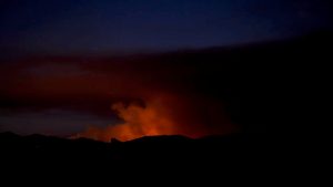 Smoke rises as the large fire spread along Pope Valley in California, U.S., September 8, 2018 in this picture obtained on September 8, 2018 from social media. Craig Philpott/via REUTERS