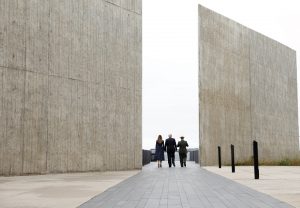 U.S. President Donald Trump andfirst lady Melania Trump walk at the Flight 93 National Memorial during the 17th annual September 11 observance at the memorial near Shanksville, Pennsylvania, U.S., September 11, 2018. REUTERS/Kevin Lamarque