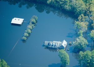 Flooding is seen in and around Wilmington, North Carolina, U.S., September 19, 2018 in this picture obtained from social media on September 21, 2018. ALAN CRADICK, CAPE FEAR RIVER WATCH/via REUTERS