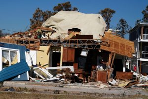 A destroyed home is pictured following Hurricane Michael in Mexico Beach, Florida, U.S., October 13, 2018. REUTERS/Carlo Allegri