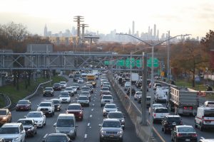 Automobiles drive in heavy traffic along the Long Island Expressway in the Queens borough of New York, U.S., November 20, 2018. REUTERS/Shannon Stapleton