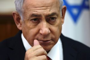 FILE PHOTO: Israeli Prime Minister Benjamin Netanyahu attends the weekly cabinet meeting in Jerusalem, January 13, 2019. Ariel Schalit/Pool via Reuters/File Photo